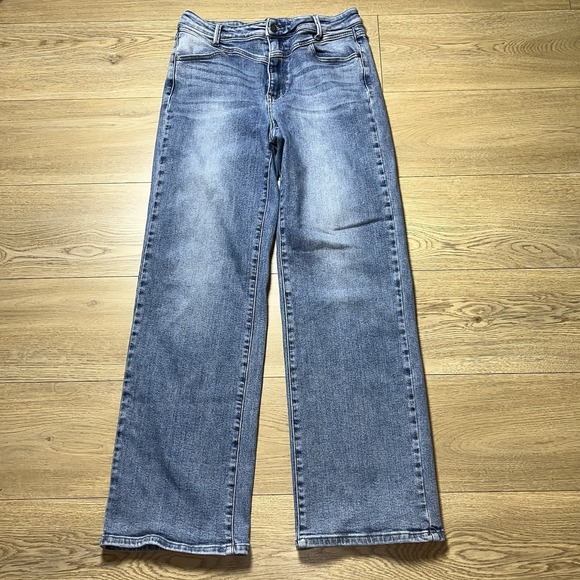 Judy Blue Jeans Womens 11/30 Blue Wide Leg High Rise Retro Wide Fit Stretch - Picture 1 of 7